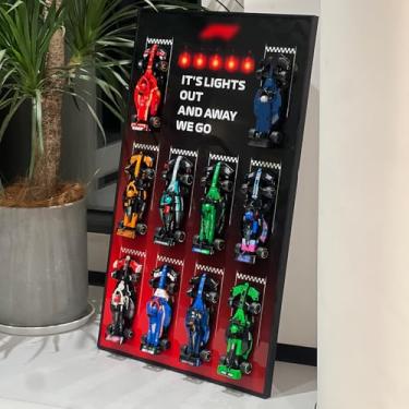 Imagem de iLuane Quadro de parede para Lego Speed Champions Collector's Pack 66802, moldura de exibição para 10 carros, ideal para colecionadores adultos, suporte de parede para casa e escritório, estilo B