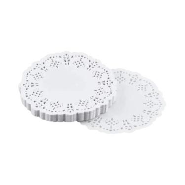 Imagem de Tapete De Papel Redondo De 3,5 Polegadas Para Biscoitos E Cupcakes, De