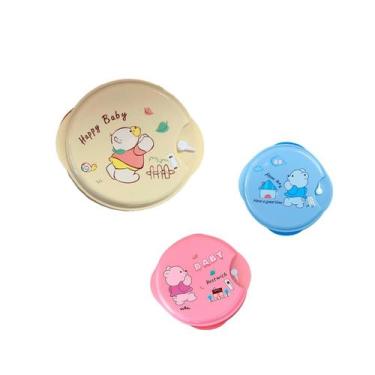 Imagem de Porta-lanche Infantil Talheres 3Uni Viagem Pote piquenique marmiteria 