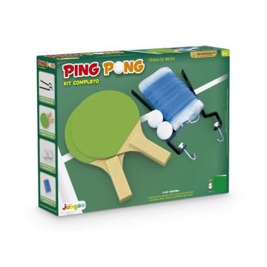Imagem de Jogo Ping Pong Kit Completo Raquete Bola Suporte Rede - Junges 225
