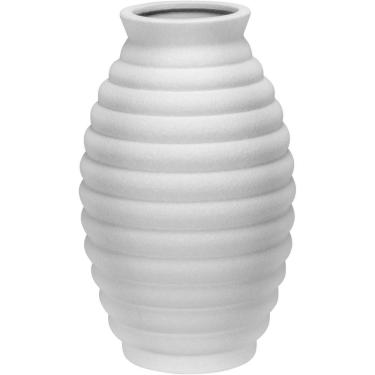 Imagem de Vaso Decorativo Enfeite Casa Home&co Cerâmica 30x19cm Marfim