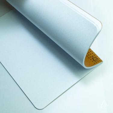 Imagem de Caderno A5 kraft insert traveler pontilhado pautado quadriculado e liso, caderneta para anotações e sketchbook, caderno de anotações capa dura para estudo e organização (Pontilhado,Branco 80g)