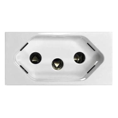 Imagem de Módulo Tomada 20a Branco 2p+t Matixgo Legrand Jw4166 Bticino Jw4166