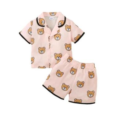 Imagem de Conjunto De Pijamas De Verão Para Bebês Meninos E Meninas De 0 a 3 Ano