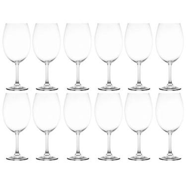 Imagem de Conjunto 12 Taças de Vinho Tinto 580ml Cristal Degustação Lyor Sommeli