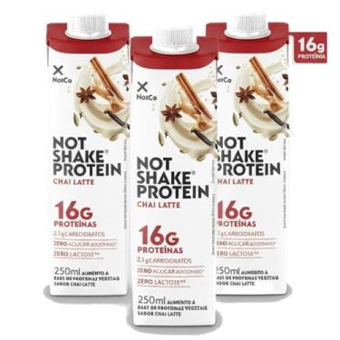 Imagem de Kit 3 Suplemento NOT SHAKE Protein 16g Chai Latte 250ml - NotCo