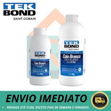 Imagem de Cola Branca de 500g e 1kg Tekbond Adesivo Pva - Artesanato, Madeira, 1