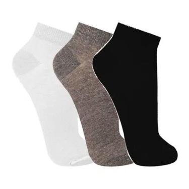 Imagem de Meia Trifil Sport Cano Curto Tamanho M Cores Sortidas 3 Pares