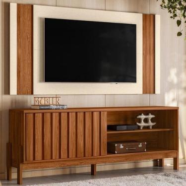 Imagem de Rack com Painel para Tv até 65 Polegadas 161,5cmx188cm New Aurora - Mo