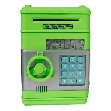 Imagem de Cofre Eletrônico Digital Infantil Puxa Nota Verde XR011