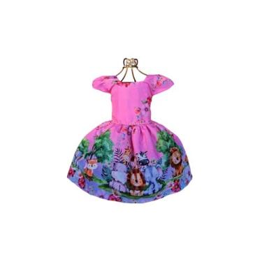 Imagem de Vestido Temático Infantil :Safari - Nalu_kids, 2, Rosa