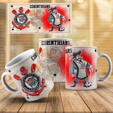 Imagem de Caneca Corinthians Personalizada 325ml  Escudo Oficial e Alma Corinthi