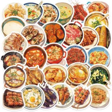 Imagem de Adesivos Chinese Restaurants Series Foods 30 unidades/lote - yiweisai