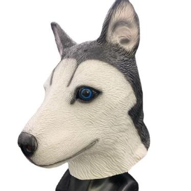 Imagem de Cosplay Costume Props Máscara Facial de Látex Huskie - yiweisai