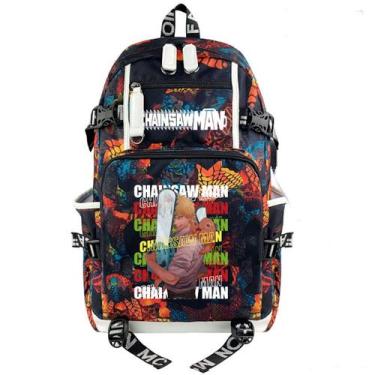 Imagem de Mochila escolar Anime Chainsaws Mans para crianças 35x20x47cm - yiweis