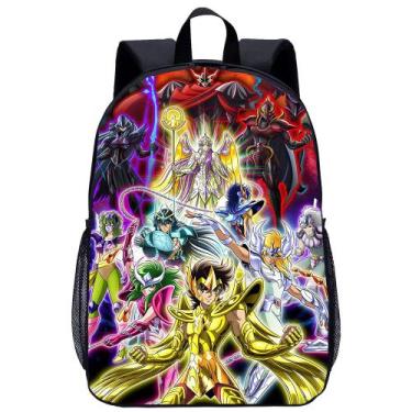 Imagem de Mochila Saints Seiyas Anime School Poliéster 31x14x45cm - Yiweisai