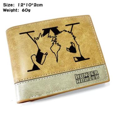 Imagem de Carteira, bolsa de moedas, couro, bifold, short, Hunters Anime - Yiwei