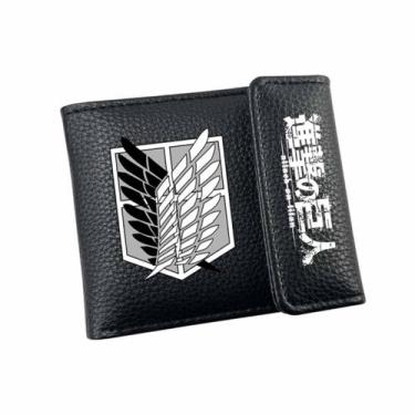 Imagem de Carteira Anime Characters Slim BiFold Carteira 12x10x2cm - Yiweisai