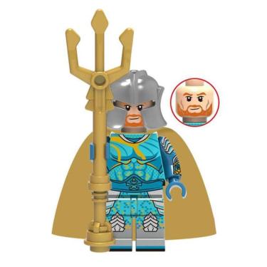 Imagem de Boneco Super Herois Vilões Quadrinhos Hq Bloco De Montar