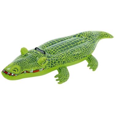 Imagem de Bóia Inflável Crocodilo Prancha Grande Infantil 142x68 cm