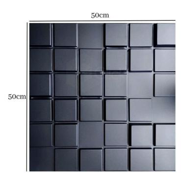 Imagem de Revestimento Decoração De Parede Em Pvc Modular Cx Com 25 Unids