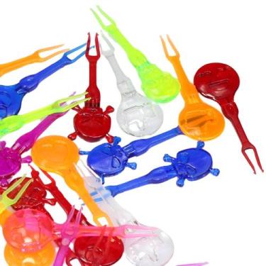 Imagem de 1000 Espetinhos Aperitivo Garfinho Acrílico Finger Foods - Jlk Plastic