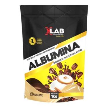 Imagem de Albumina Xlab 1kg Refil Pó De Clara De Ovo Vários Sabores, Cappuccino