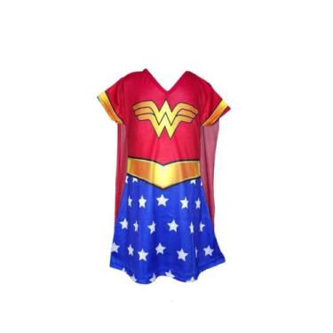 Imagem de Fantasia Roupa Infantil Menina Heroína Com Capa - Bililika, GG