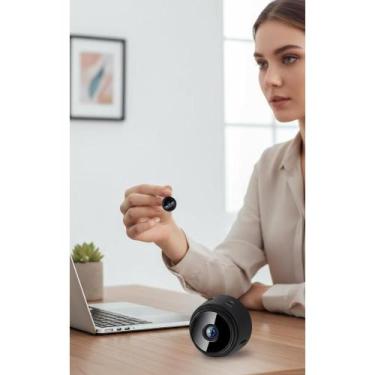 Imagem de Câmera Espiã Mini HD 1080p Visão Noturna Segurança 24h (Pret - Congrat