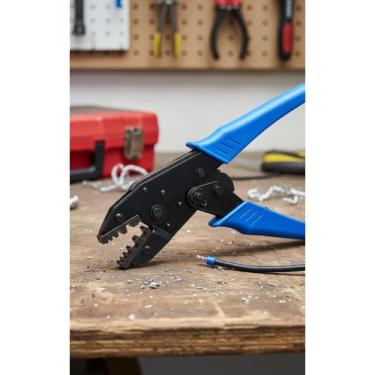 Imagem de Alicate Crimpagem Ilhós Tubular 0.5-16mm² Catraca 4 Lados - Congratula