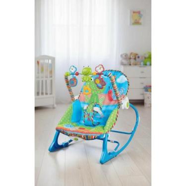 Imagem de Cadeira de Descanso Bebê Musical Vibração 18kg Azul - Congratulations 