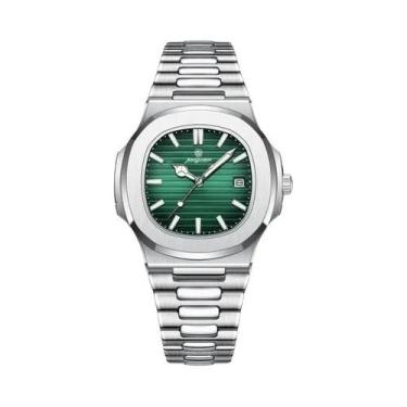 Imagem de Relógio De Pulso Masculino De Quartzo Luxuoso À Prova d'Água Em Aço In