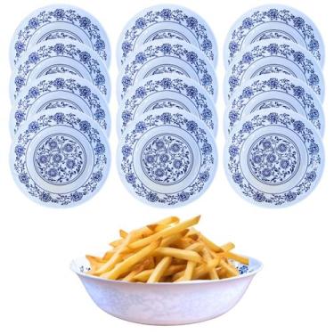 Imagem de 12 Tigela Bowl Pote Em Melamina Portuguesa Decorado 850ml - Fx