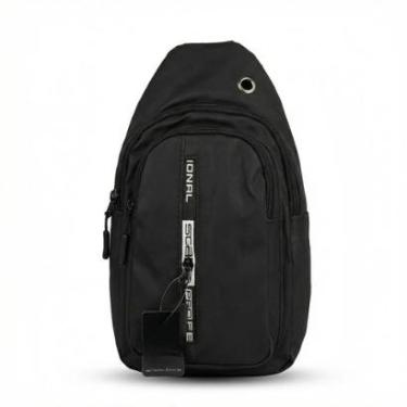Imagem de Bolsa Transversal Ombro Shoulder Bag Pochete Anti-Furto Preta-Masculino