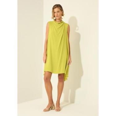 Imagem de Vestido Curto Com Gola Degagê Em Viscose Responsável-Feminino