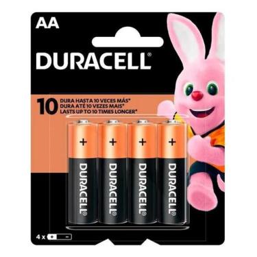 Imagem de Pilha Alcalina Duracell 1,5V AA MN1500 (Com 4 Pilhas)