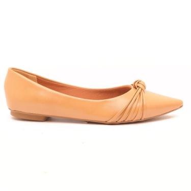 Imagem de Sapatilha Sapato da Corte Bico Fino Detalhe Nó, S nude, 36