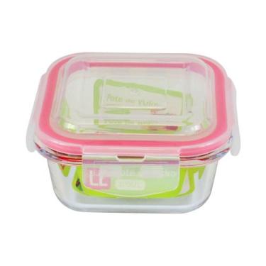 Imagem de Pote de Vidro Hermético Quadrado Le Click Transparente 320ml, UNICA