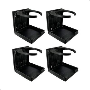Imagem de Porta Copos Latas Dobrável Preto Embarcações Mfx Kit C0m 4