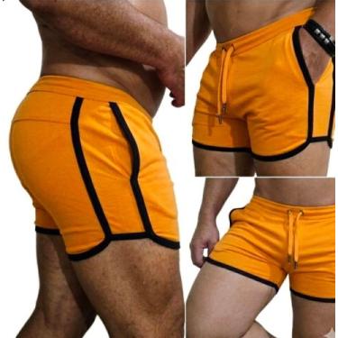 Imagem de Shorts Masculino Alvez Alves Com Viés Lateral (modelo 2026), Amarelo o