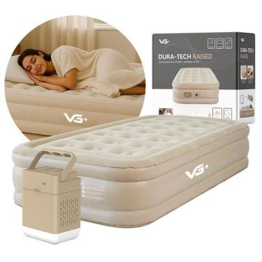 Imagem de Colchão Inflável Solteiro Raised Com Bomba Lítio Usb Vg Plus-Unissex
