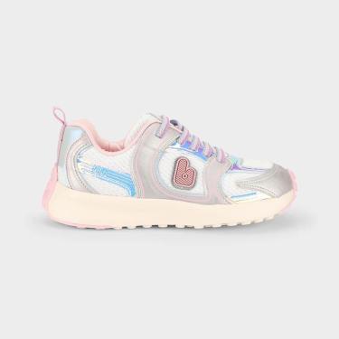 Imagem de Tênis Infantil Bibi Jogging Kids Branco com Prata-Feminino