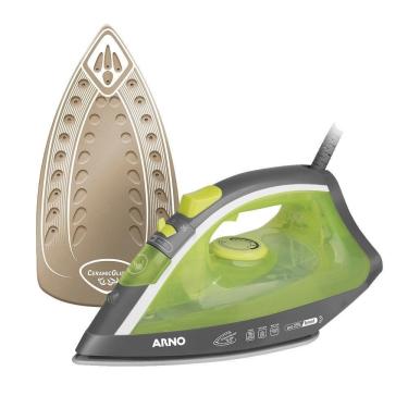 Imagem de Ferro a Vapor Arno Ceramic Glide 1740W Base Cerâmica Verde 220V para Passar Roupas