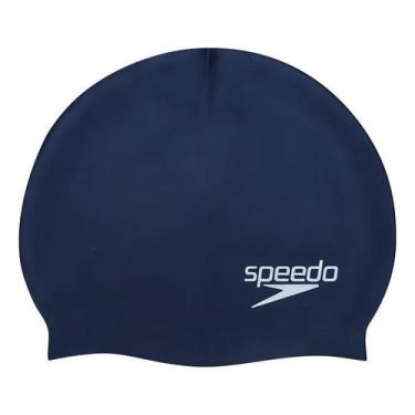 Imagem de Touca Natação Speedo Flat Cap Silicone Cor Marinho