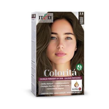 Imagem de Tinta de Cabelo Itely Coloritá Louro Médio Acinzentado 7.1 50g