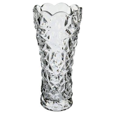 Imagem de VASO DECORATIVO ENFEITE PLANTA FLOREIRO VIDRO 24x11x11cm TRANSPARENTE