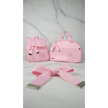 Imagem de KR RK Bolsas Personalizado Kit Maternidade Mala e Mochila., Rosa Bebe