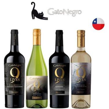 Imagem de Kit Vinhos Chilenos Gato Negro 9 Lives - Kit Chileno