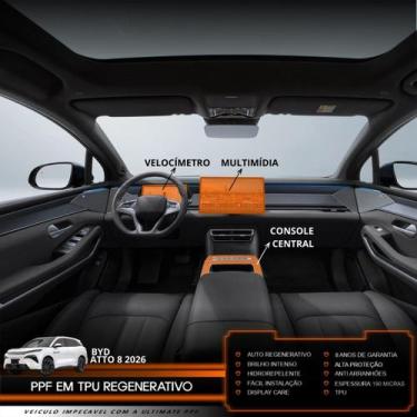 Imagem de PPF Cons Central Velocímetro Multimídia BYD Atto 8 2026 - Ultimate PPF
