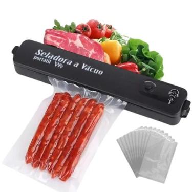 Imagem de Seladora A Vácuo Doméstica Para Conservação De Carnes Frutas Cozinha E